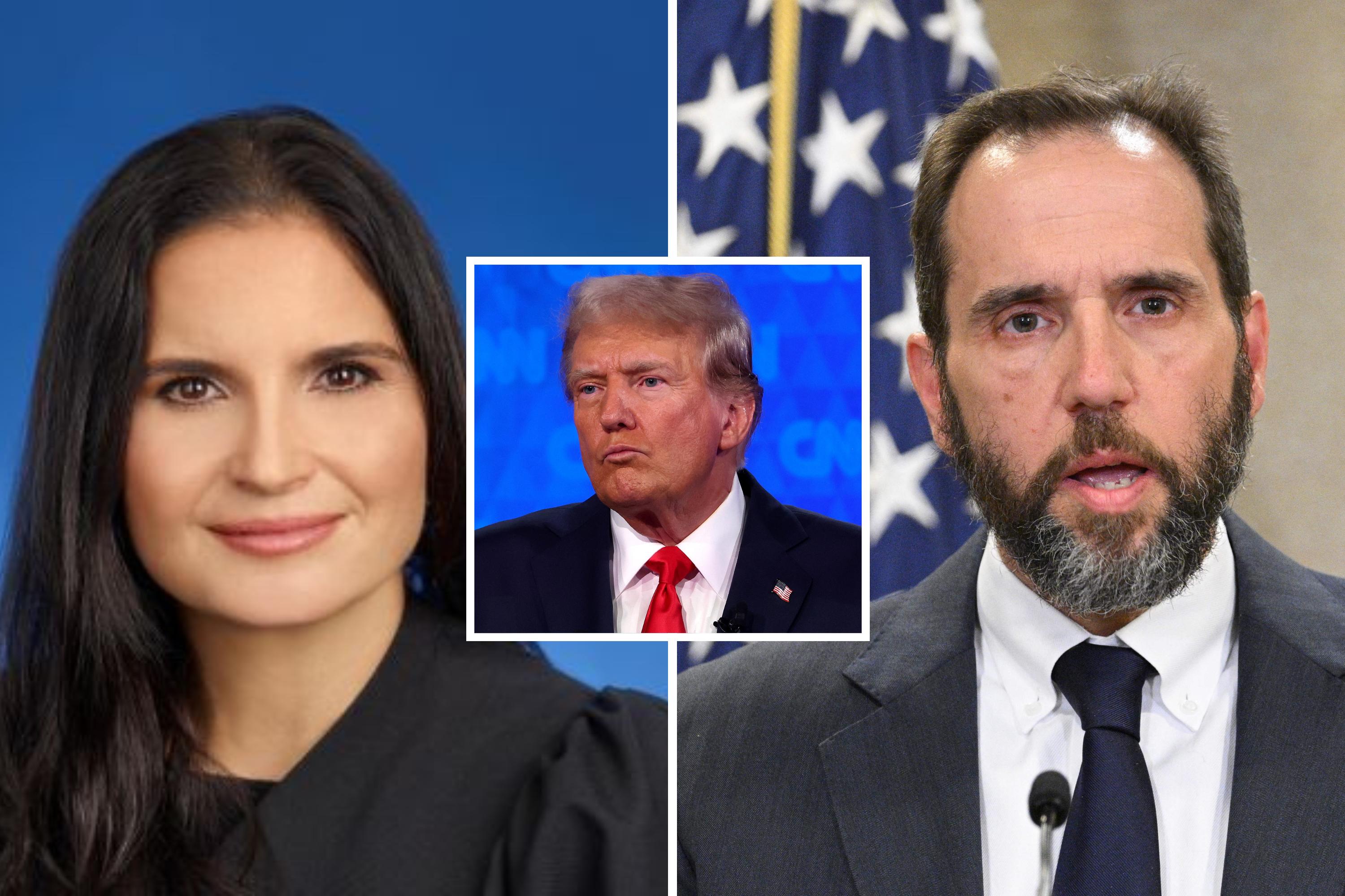 Photo: Aileen Cannon, Jack Smith, Donald Trump. (Getty)